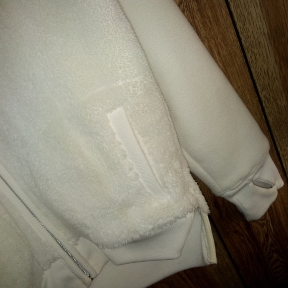 Girls Sherpa Zip Up Hoodie - Picture 2 of 5